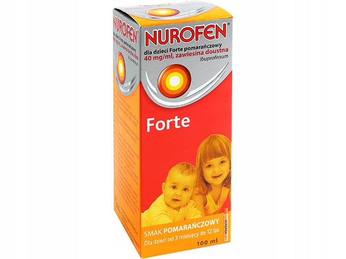 Nurofen dla dzieci forte pomarańcza syrop 100 ml