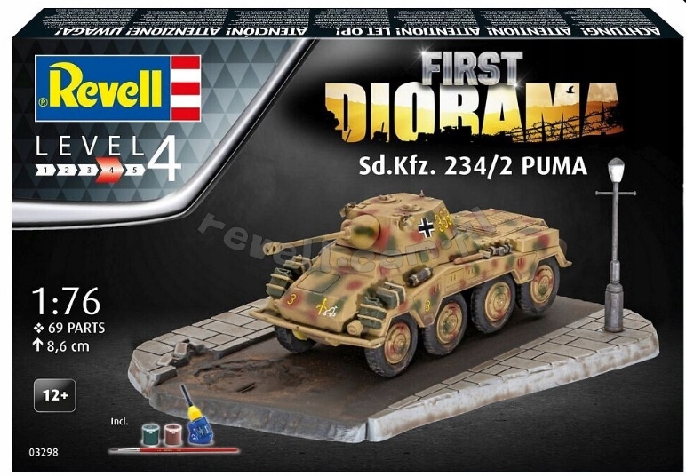 Model do sklejania Revell Sd.Kfz.234/2 Puma + Dior