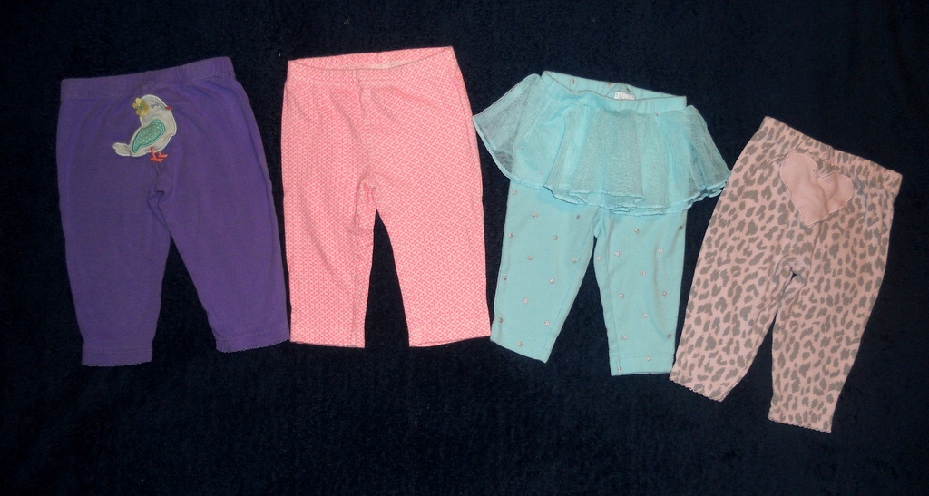 4 SZTUKI CARTER'S PIĘKNE GETRY LEGGINSY 3-6 M