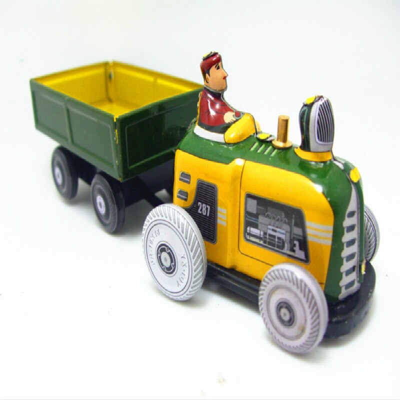 Retro Collection Of Retro Toys For Tractors Of Tin