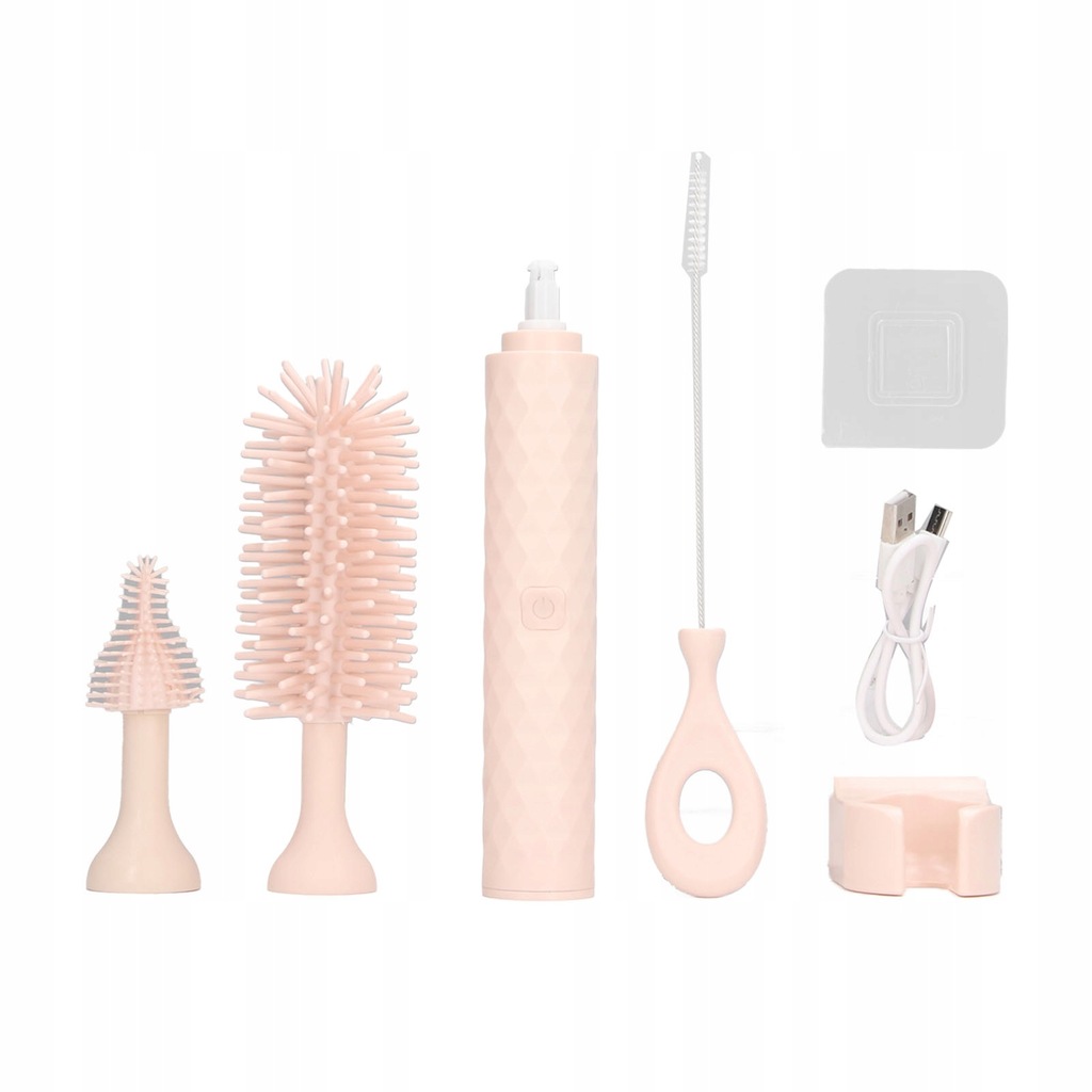 SZCZOTKA DO BUTELEK I SMOCZKÓW SILIKONOWA ZESTAW