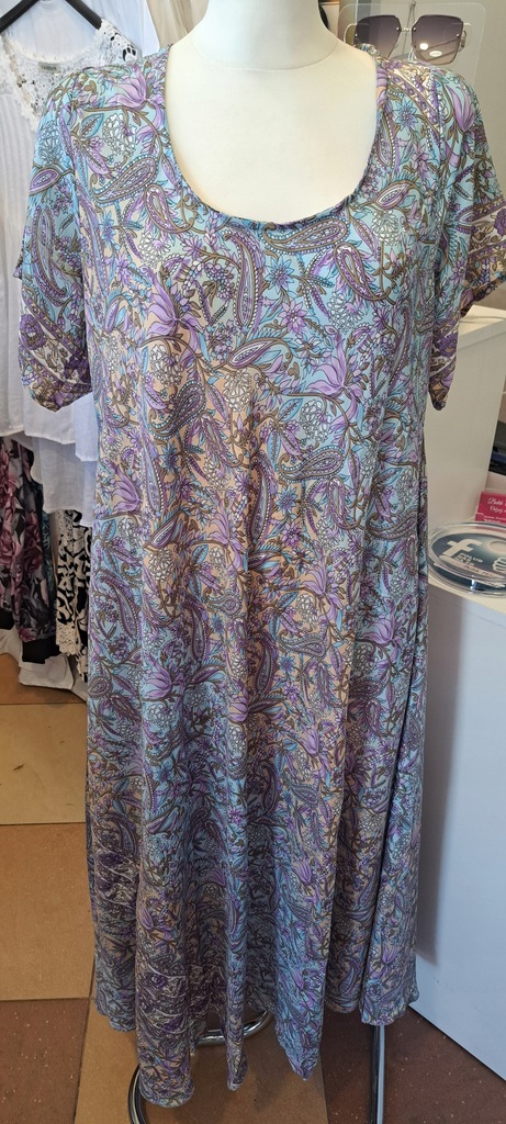 JEDWABNA SUKIENKA DAMSKA BOHO