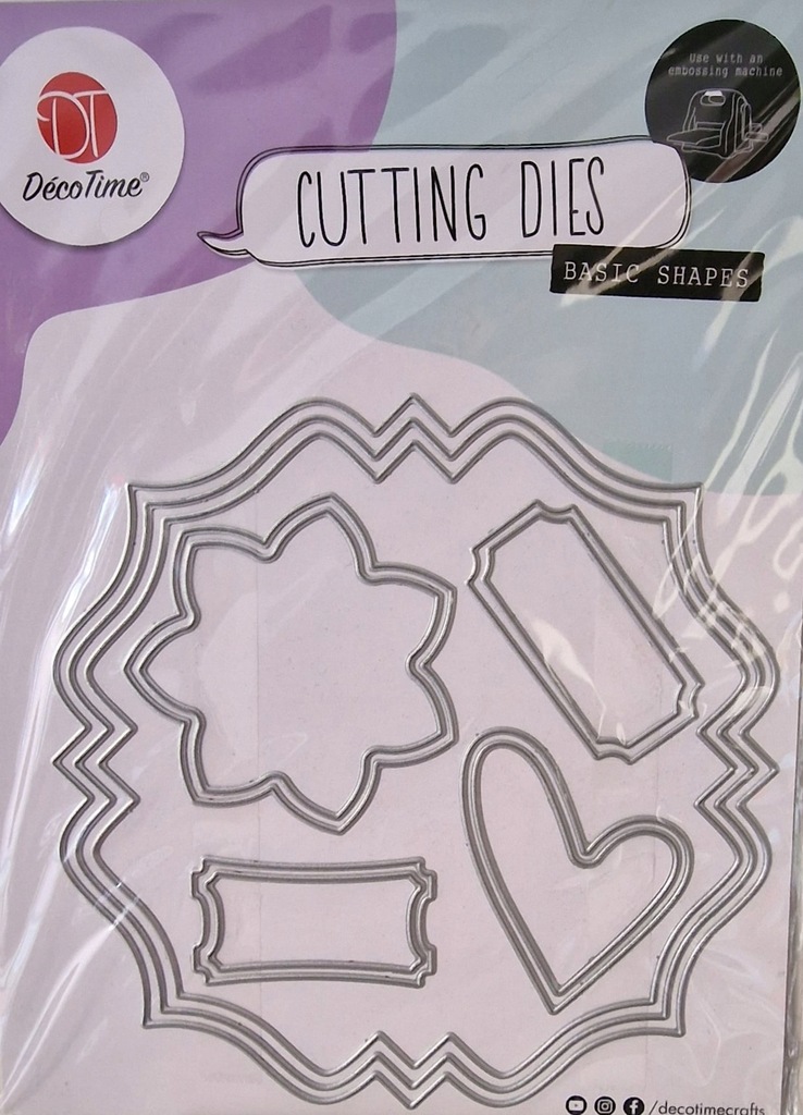 MATRYCA SZABLON DO WYCINANIA/WYTŁACZANIA WZÓR SERCE RAMKA