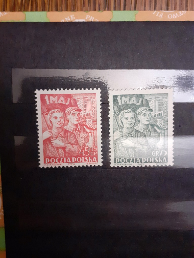 Filatelistyka - 1952 - seria : Święto Pracy.