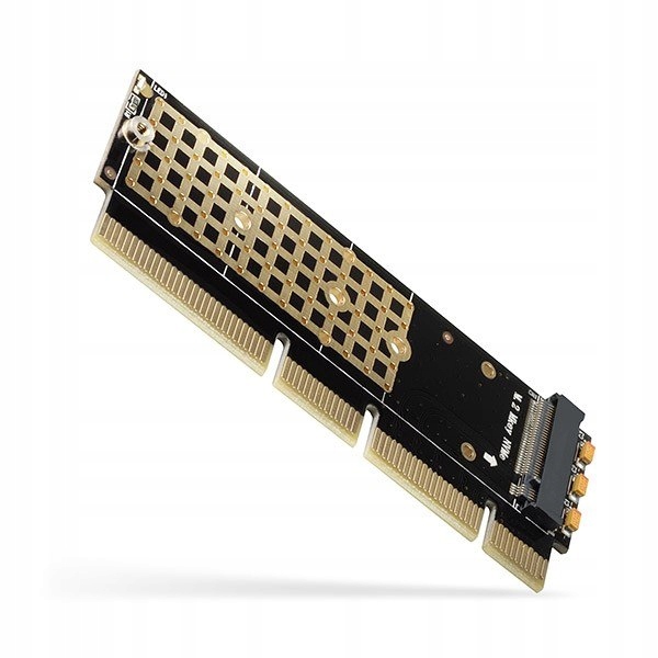 PCEM2-1U Adapter wewnętrzny PCIe x16/x8/x4, M.2 NVMe M-key slot, 1U AXAGON