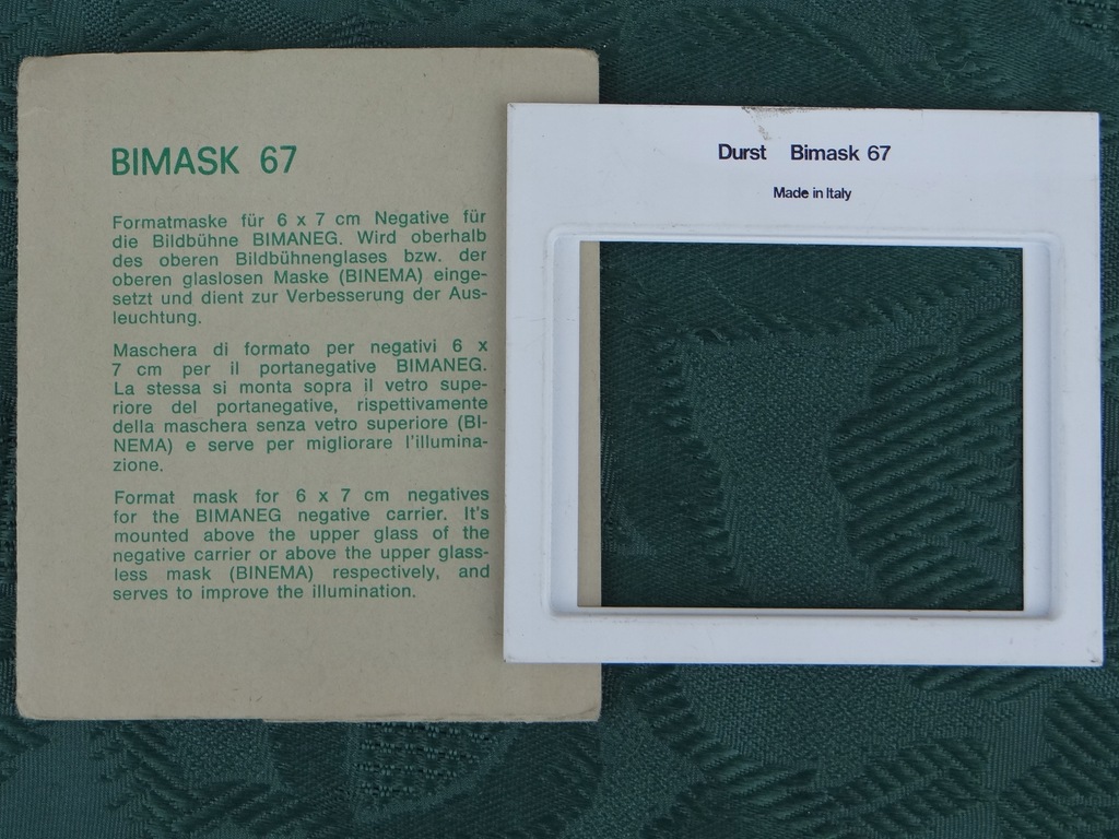 DURST BIMASK 67 maska wkładkowa