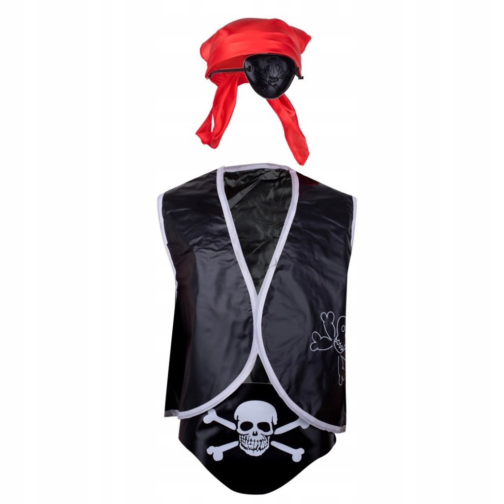 Kostium strój karnawałowy pirat z akcesoriami