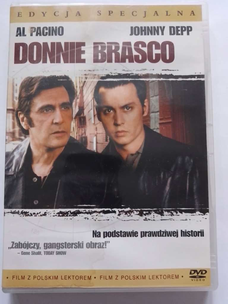 Donnie Brasco Film DVD Al Pacino Johnny Depp 122 min. 2005 r.