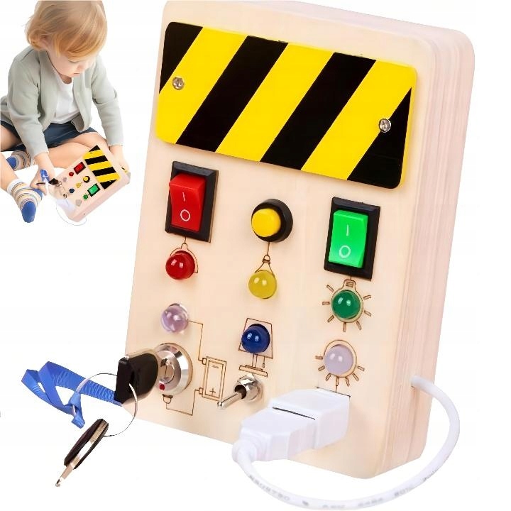sensoryczna tablica manipulacyjna zabawki LED prezenty na boze narodzenie