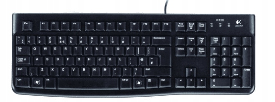 H9376 LOGITECH K120 KLAWIATURA PRZEWODOWA CZARNA