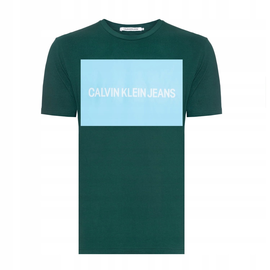 koszulka MĘSKA CALVIN KLEIN zielony T-shirt XXL