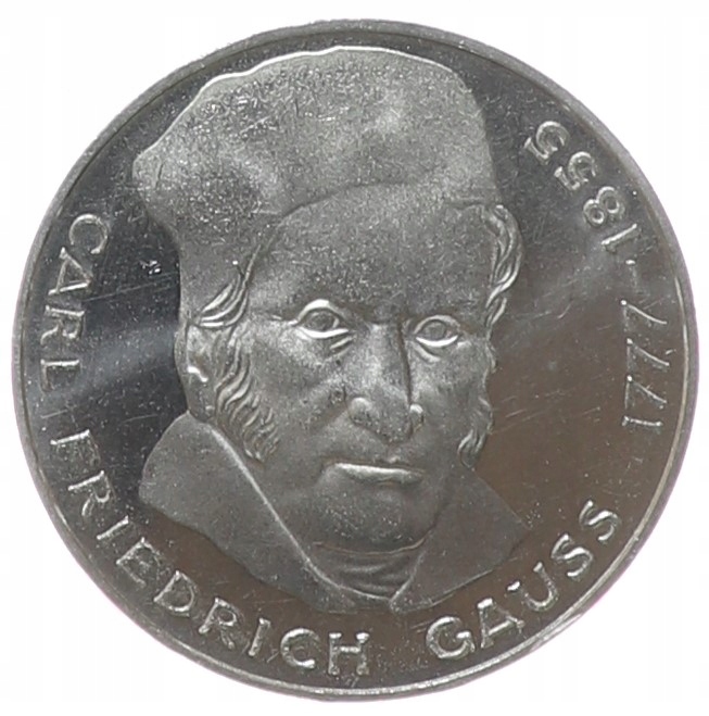 5 marek - Carl Friedrich Gauss - Niemcy - 1977 - J