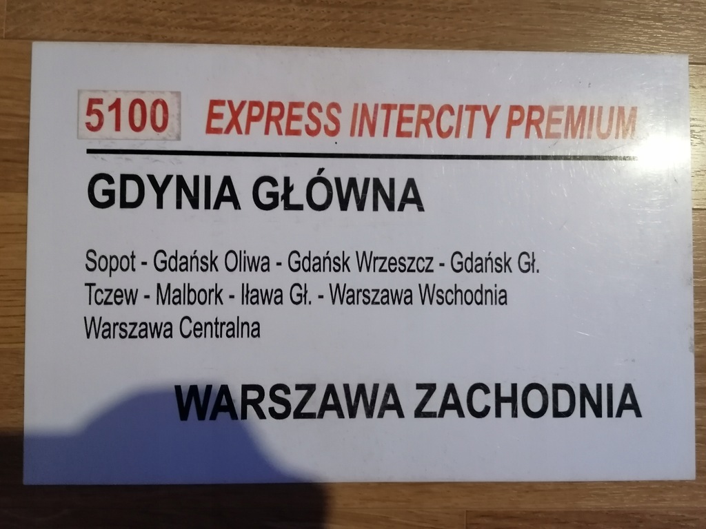 Tablica relacyjna PKP Intercity EIP Pendolino 5100