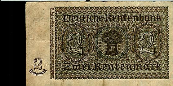 2 Rentenmark 1923 rok