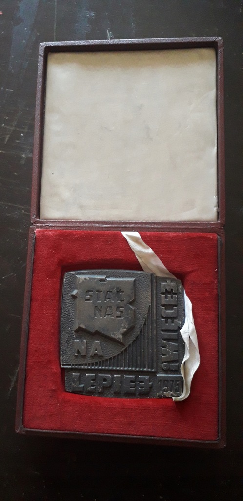 Mosiężny medal pamiątkowy