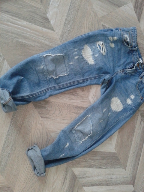 Spodnie boyfriend jeansy Zara 36 S one teaspoon