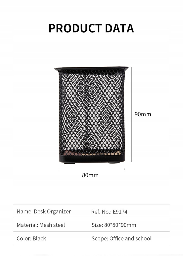 Купить КОНТЕЙНЕР ДЛЯ РУЧКИ DELI 9174 МЕТАЛЛИЧЕСКАЯ СЕТОЧНАЯ ЧАСТЬ ...