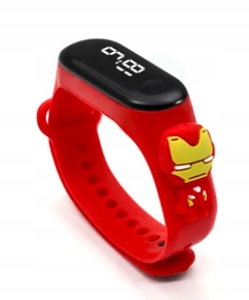 Zegarek LED Cyfrowy dla Dzieci IronMan