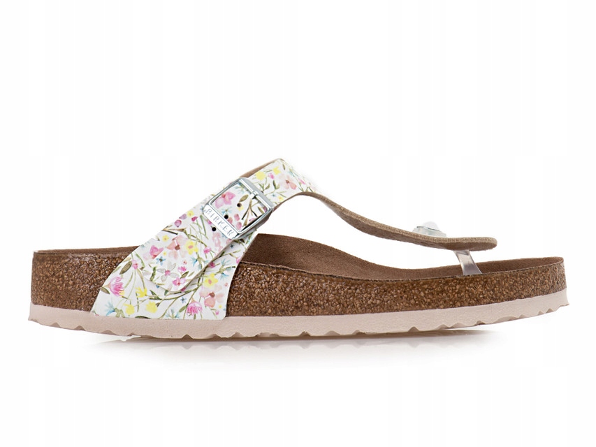 Birkenstock Gizeh BF Watercolor Flower VEG White 1