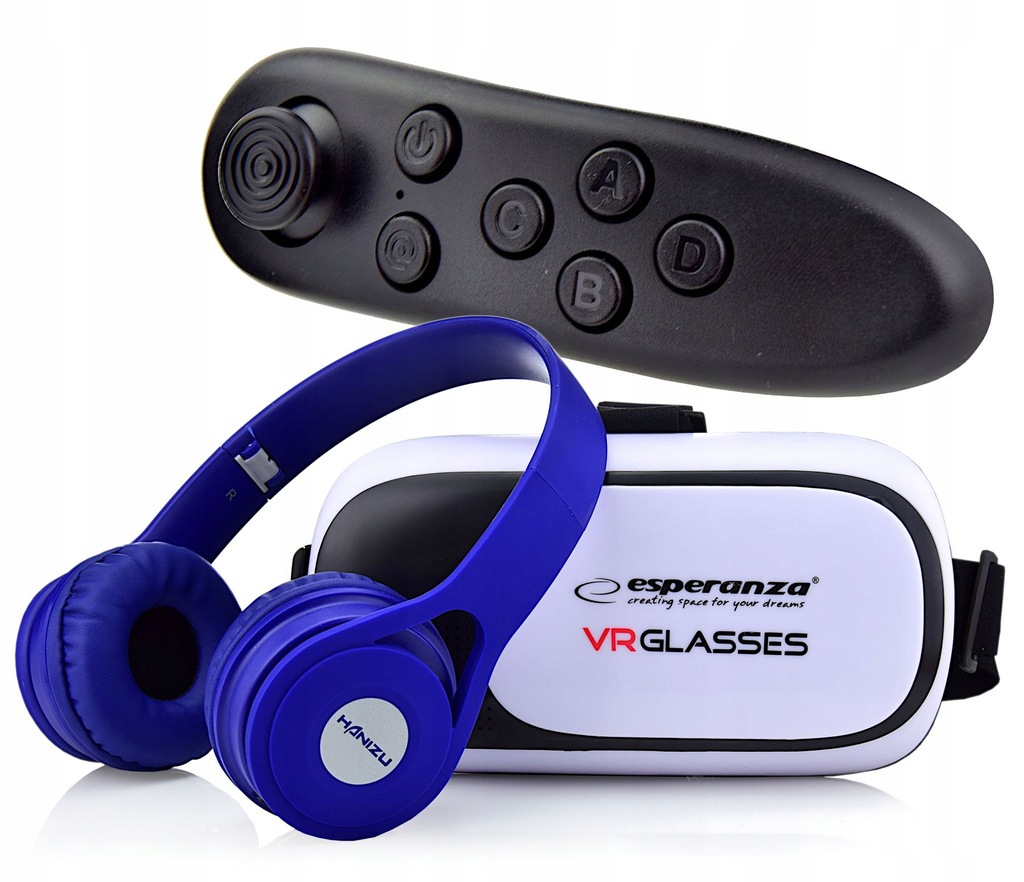 Okulary do wirtualnej rzeczywistości VR 3D+GamePad