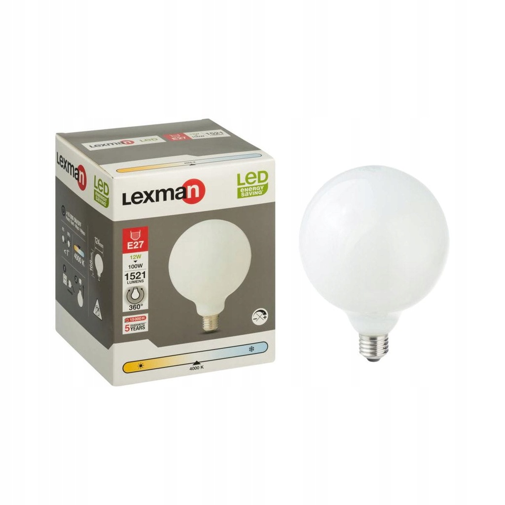 Żarówka dekoracyjna LED E27 (230 V) 12 W 1521 lm L