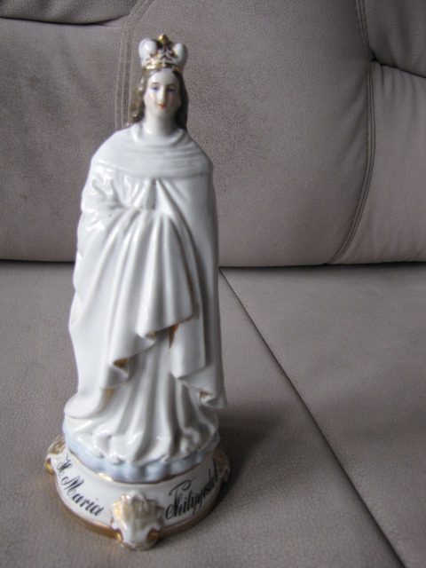 STARA ŚWIETA FIGURKA H. MARIA PHILIPPSDORF ANTYK CUDO UNKAT PORCELANA