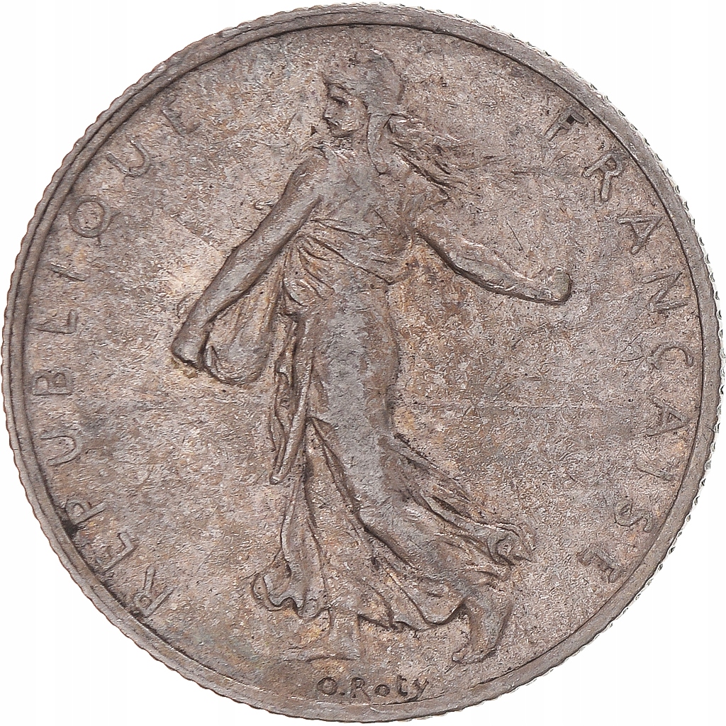 Moneta, Francja, Semeuse, 2 Francs, 1909, Paris, E