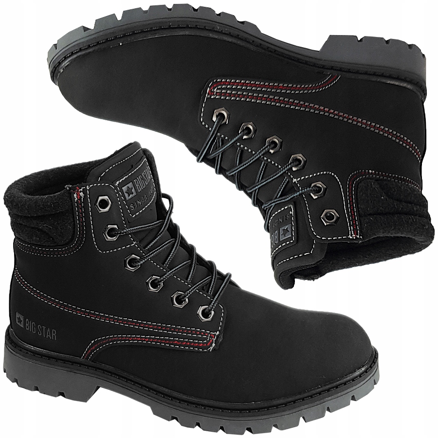 Buty Big Star BB274231 botki czarne zimowe 38