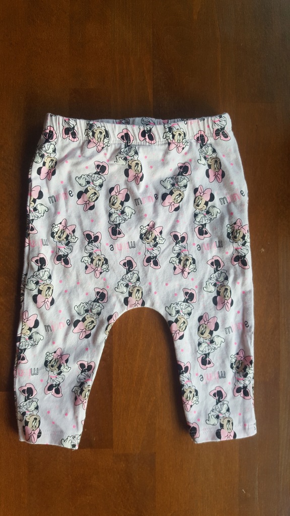 Legginsy Disney Minnie piękny róż roz. 68