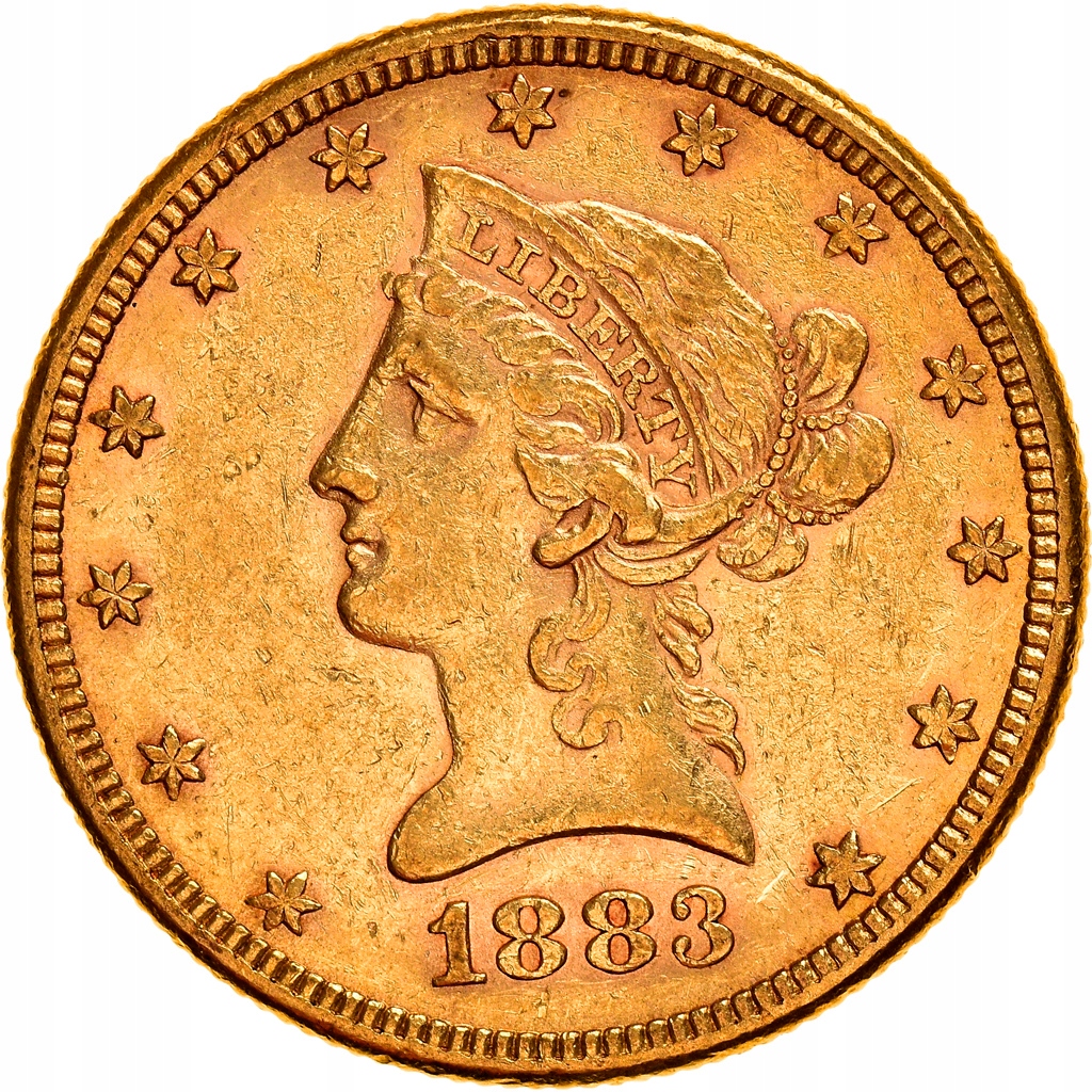 Moneta, USA, Coronet Head, $10, Eagle, 1883, U.S.