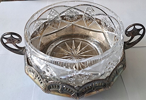 STARA KRYSZTAŁOWA PATERA -NA PLATERZE -WMF 1909-14