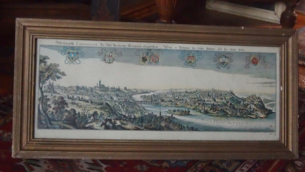 Panorama miasta Pragi z r. 1643 - reprint