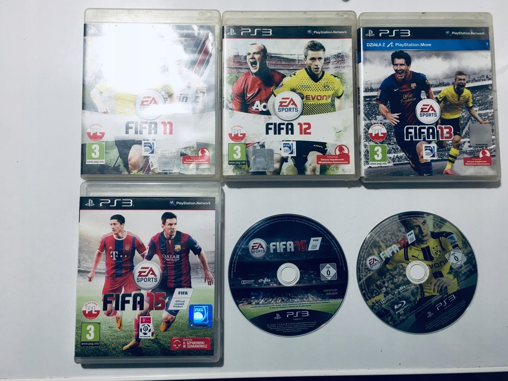 FIFA 11 12 13 15 16 17 PL PS3