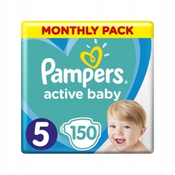 Pampers Active Baby, rozmiar 5, 11kg-16kg,150 szt