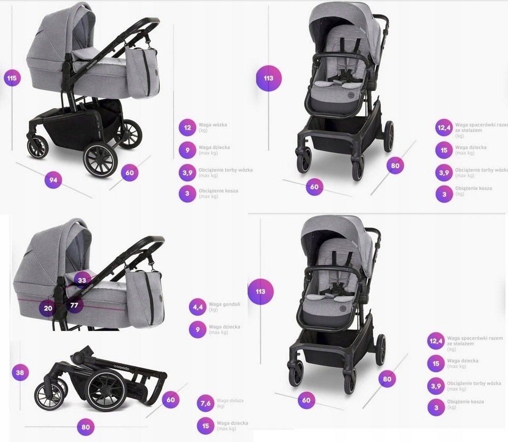 Купить Коляски BABY DESIGN ZOY 2 в 1 - коляска + гондола!: отзывы, фото, характеристики в интерне-магазине Aredi.ru