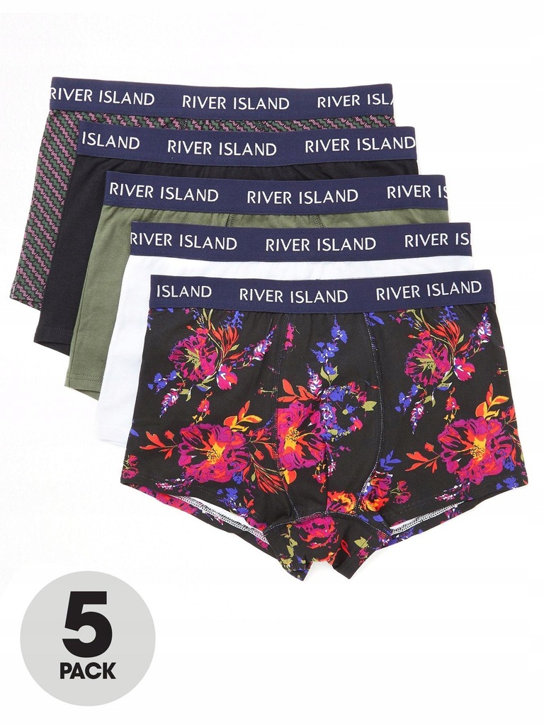 RIVER ISLAND 5PAK KOLOROWE BOKSERKI__L_Q9__VXD