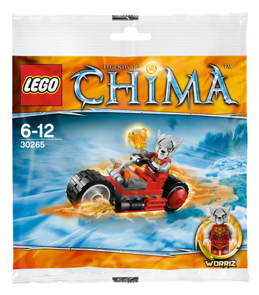 LEGO CHIMA 30265 OGNISTY MOTOCYKL WORRIZA K-CE