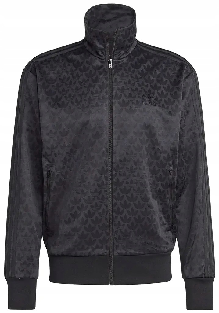 Sportowa bluza męska bez kaptura sportowa ADIDAS r. M czarna z monogramem