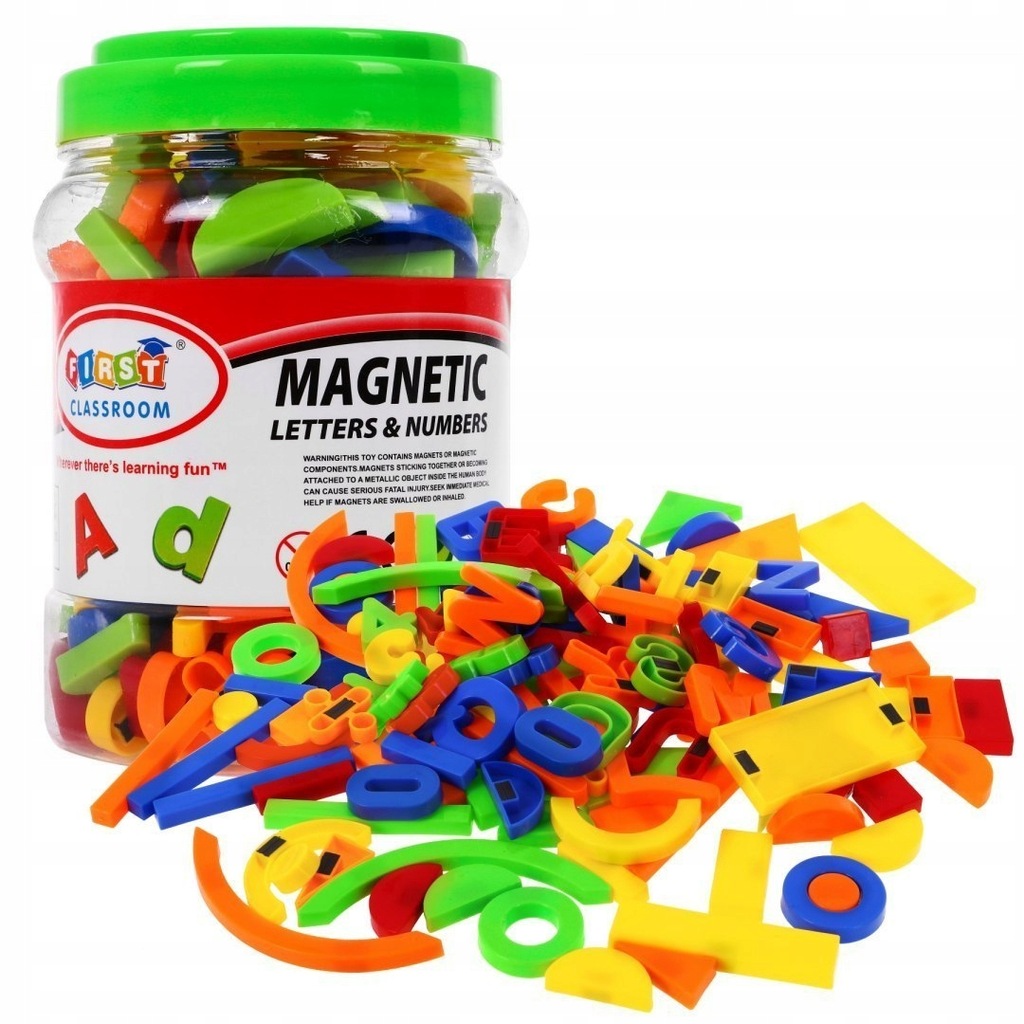 Zestaw kolorowych Magnesów dla dzieci 3+ Zabawka e
