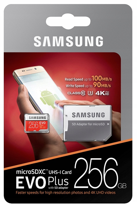 Karta pamięci SAMSUNG EVO Plus 256GB microSDXC U3