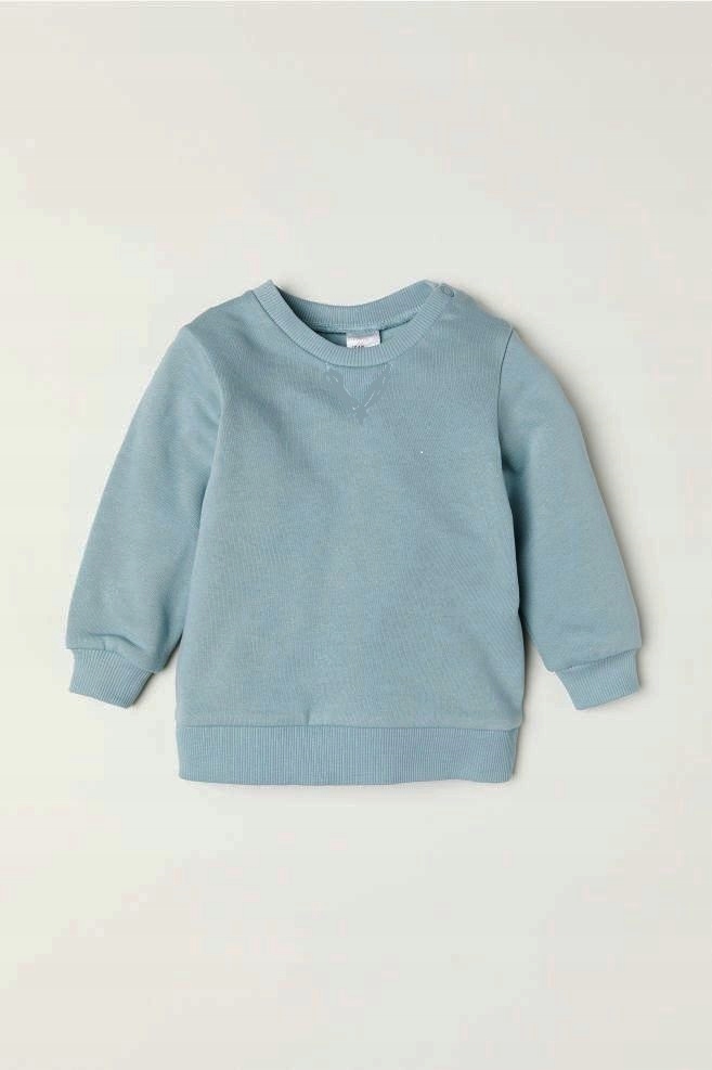 NOWA H&M bluza dresowa j.niebieska 86
