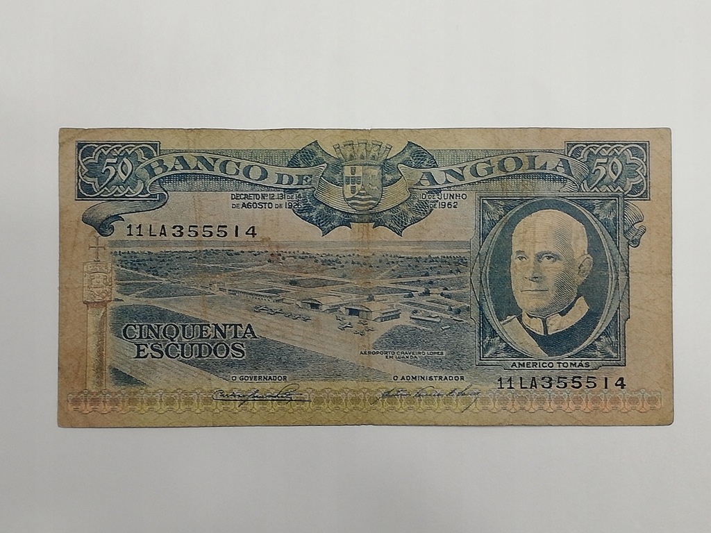 ANGOLA 50 ESCUDOS1962 ROK