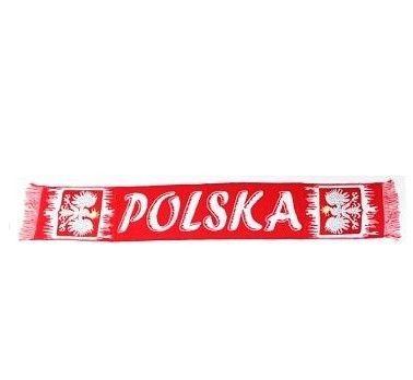 Szalik Kibica Akcesoria Mecz POLSKA biało czerwony