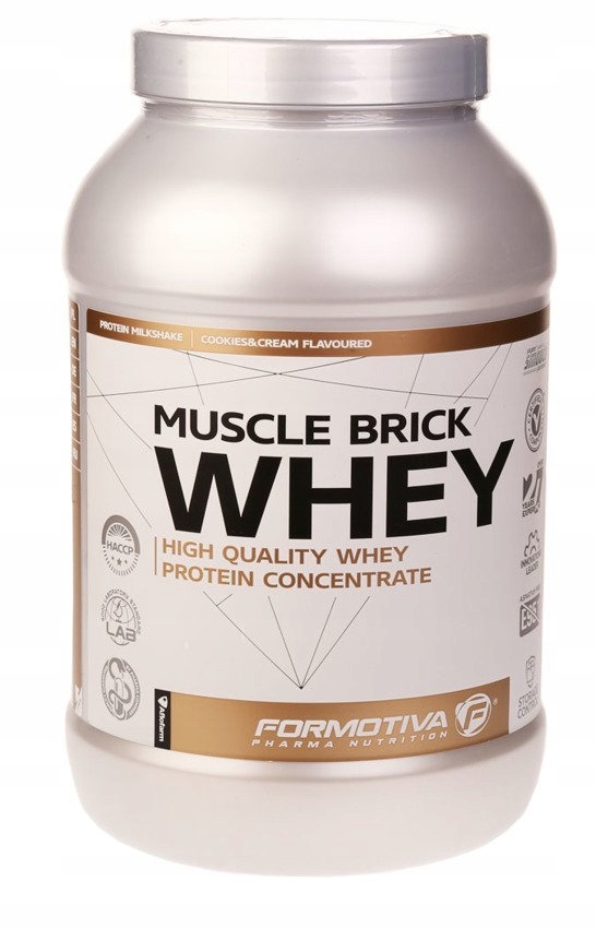 BIAŁKO MUSCLE BRICK WHEY 1000g FORMOTIVA cookies