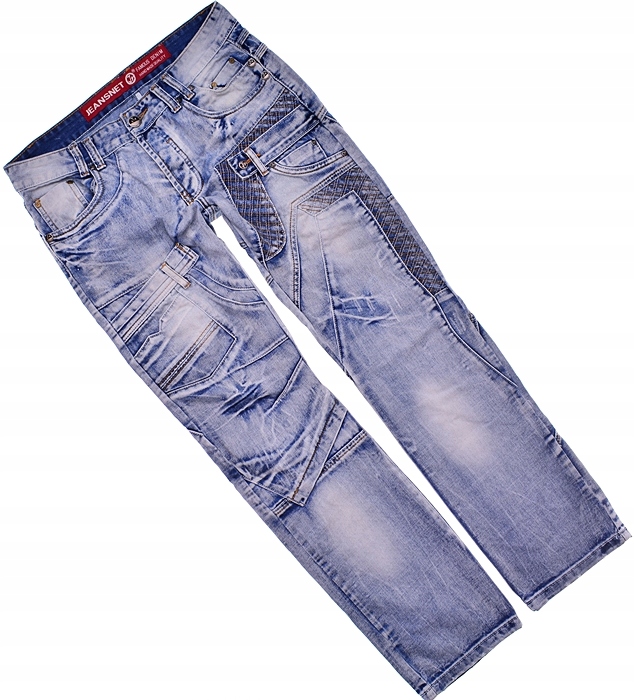 U40-18 JEANSNET JEANS... m#k SPODNIE PROSTE r.W34