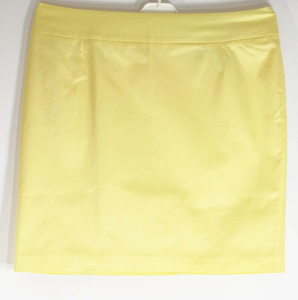 Spódnica żółta na podszewce efektowna letnia R 46