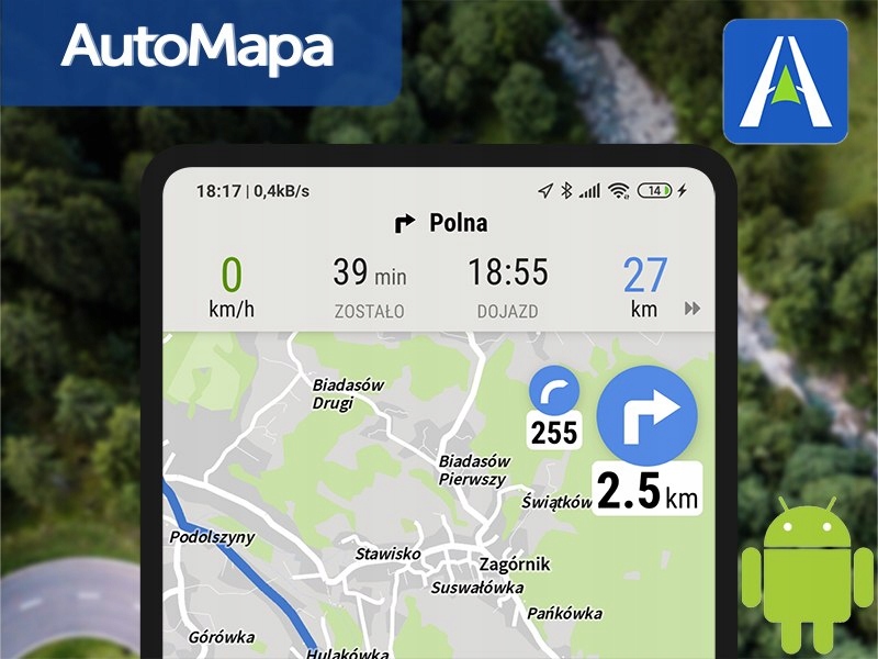 78-030# Automapa europa + pl android-1rok