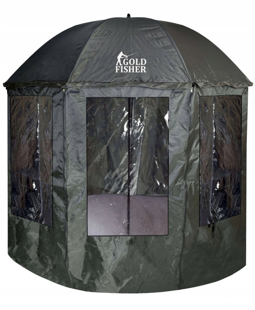 Parasol wędkarski namiot z osłoną JUKON ciemno-zie