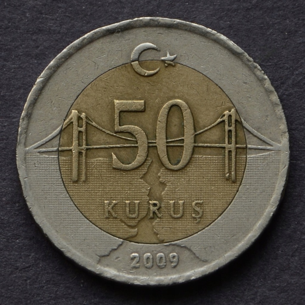 Turcja - 50 kurus 2009