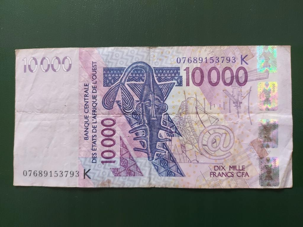 SENEGAL 10000 Franków BECAO 2003 poniezej kursu